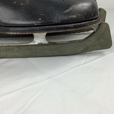Lot 381 Vintage Johnsons Ice Skates with Guards