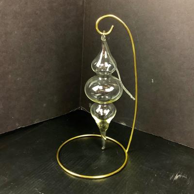 Lot 383 Lot of Vintage Clear Glass Ornaments ( 1 DANSK )
