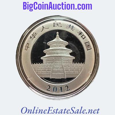 2012 CHINA 1oz Ag .999 SILVER PANDA