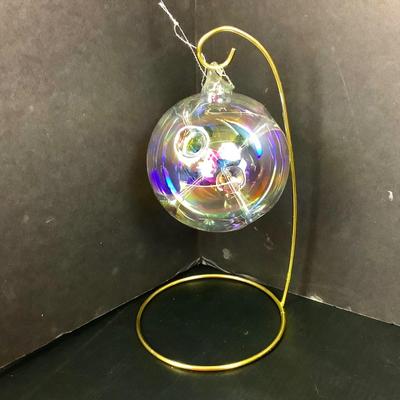 Lot 384 Lot of Four Vintage Clear Glass Ornaments