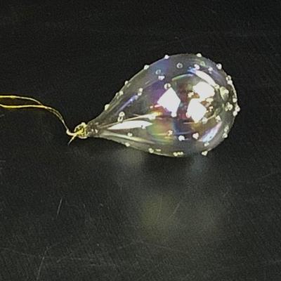 Lot 384 Lot of Four Vintage Clear Glass Ornaments