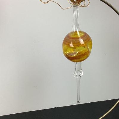 Lot 385 Lot of Three Hand Blown Glass Ornaments
