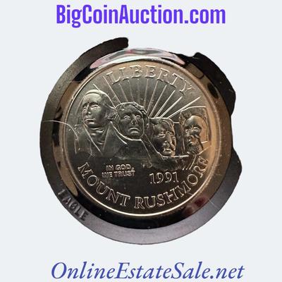 1991 U.S. MOUNT RUSHMORE LIBERTY HALF DOLLAR