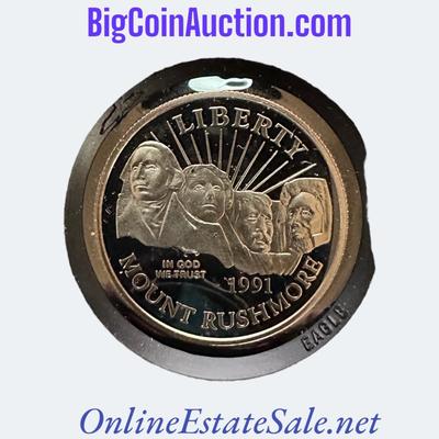 1991 U.S. MOUNT RUSHMORE LIBERTY HALF DOLLAR