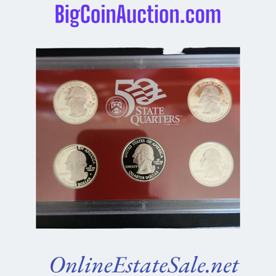 UNITED STATES MINT 50 STATE QUARTERS SILVER PROOF SET