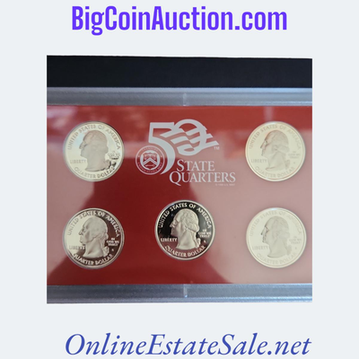 UNITED STATES MINT 50 STATE QUARTERS SILVER PROOF SET