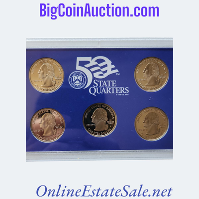 UNITED STATES MINT 50 STATE QUARTERS SILVER PROOF SET