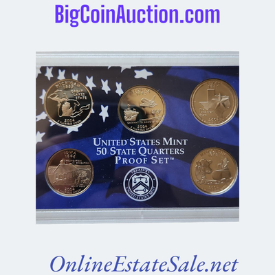 UNITED STATES MINT 50 STATE QUARTERS SILVER PROOF SET