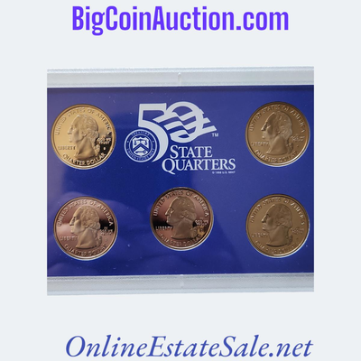 UNITED STATES MINT 50 STATE QUARTERS SILVER PROOF SET