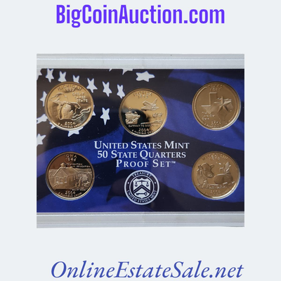 UNITED STATES MINT 50 STATE QUARTERS SILVER PROOF SET