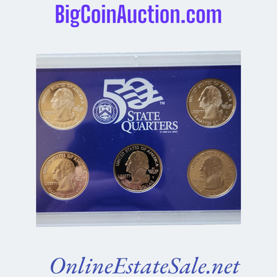 UNITED STATES MINT 50 STATE QUARTERS SILVER PROOF SET