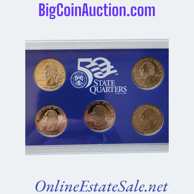 UNITED STATES MINT 50 STATE QUARTERS SILVER PROOF SET