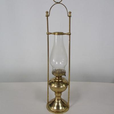 Vintage Brass Kerosene Lamp