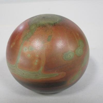 Polychrome Glass Paperweight