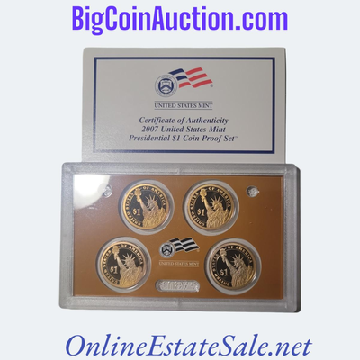 2007 UNITED STATES MINT PRESIDENTIAL $1 COIN PROOF SET