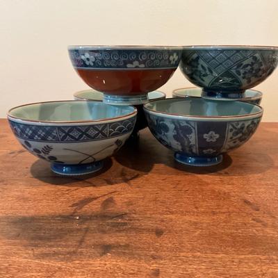 MH-1018 Set of Japanese Style Dishes for Neiman Marcus and Japanese Bowls