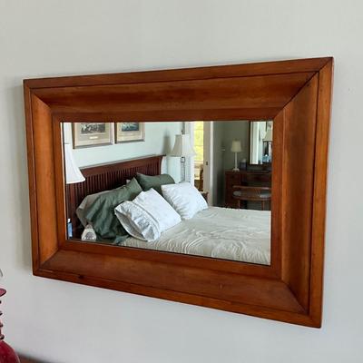 MB- Antique Pine Ogee Wall Mirror