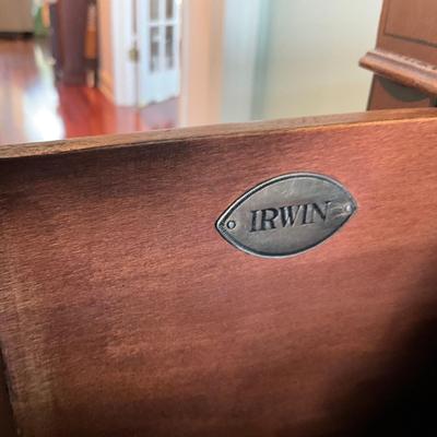 MB-1025 Vintage IRWIN Bowfront Handpainted Three Drawer Dresser