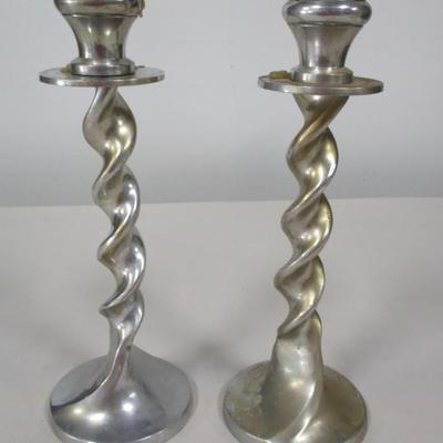 Vintage Swirled Candle Holders