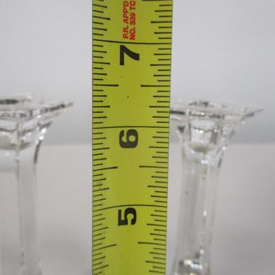 Crystal Candle Holders Marked