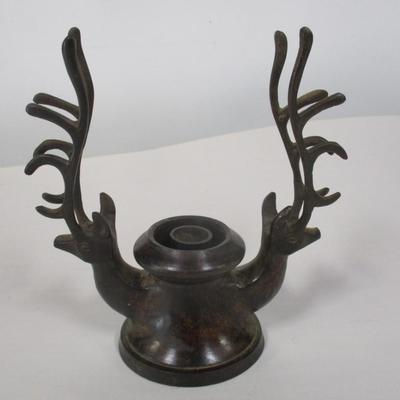 Metal Deer/Stag Candle Holder