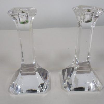 Orrefors Crystal Candle Holders