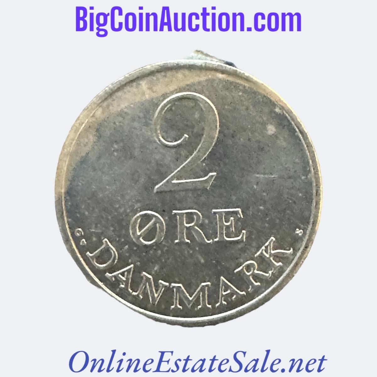 1970 DENMARK ZINC 2 ORE Uncirculated