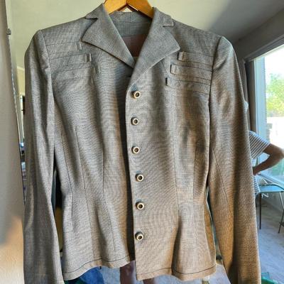 Gray 1940s Wool Ladies Suit