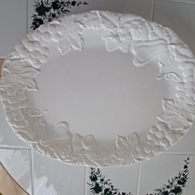 Vintage Garden White by HIMARK Oval Plate