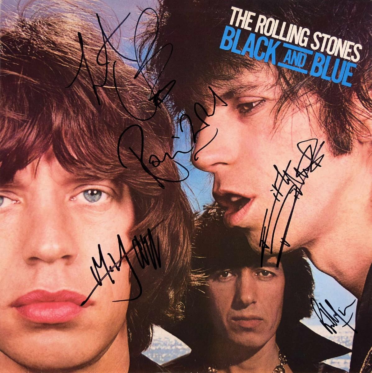 The Rolling Stones signed Black and Blue album