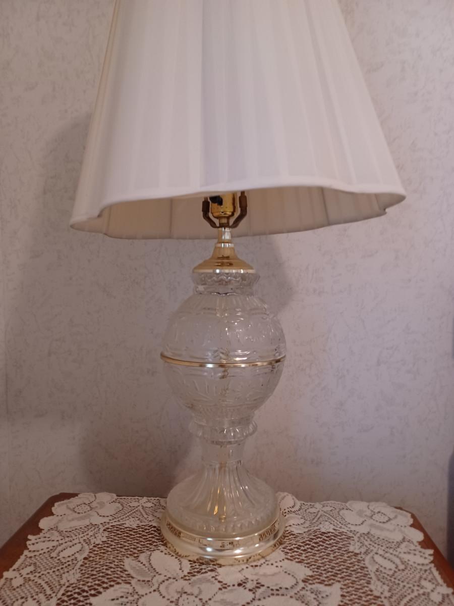 Regency Hill Traditional Table Lamp Cut Glass Urn Estatesales Org