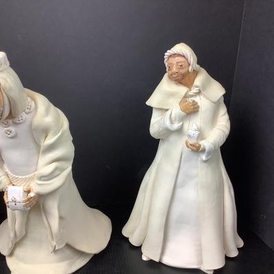 376 Clay Artisan Sculpted "Three Wise Men" by Virginia Perram