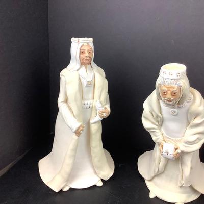 376 Clay Artisan Sculpted "Three Wise Men" by Virginia Perram