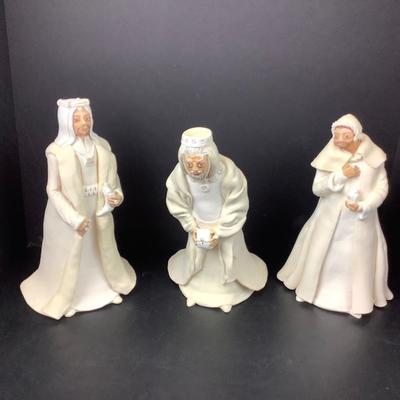 376 Clay Artisan Sculpted "Three Wise Men" by Virginia Perram
