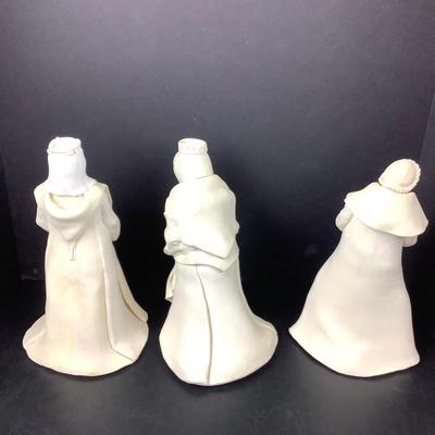 376 Clay Artisan Sculpted "Three Wise Men" by Virginia Perram