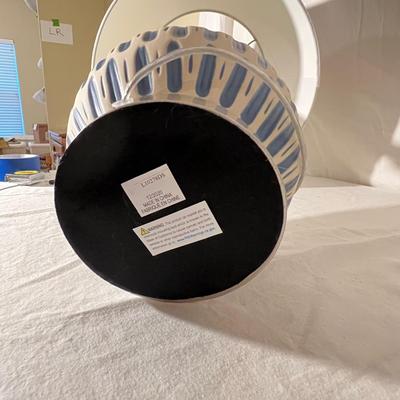 Modern Lamp & Pair of Framed Floral Prints (LR-RG)