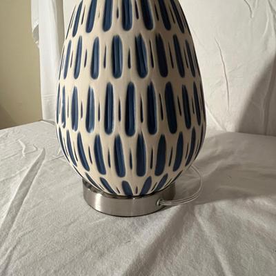 Modern Lamp & Pair of Framed Floral Prints (LR-RG)