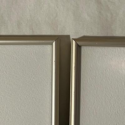 Modern Lamp & Pair of Framed Floral Prints (LR-RG)