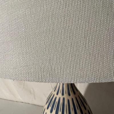 Modern Lamp & Pair of Framed Floral Prints (LR-RG)