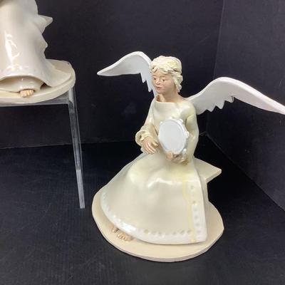 377 Handcrafted Clay Angels Figures by Virginia Perram