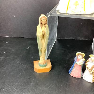 378 Artisan Created Clay 8" Angel Statue by Virginia Perram