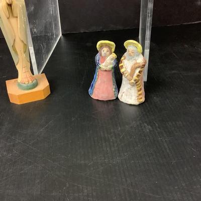 378 Artisan Created Clay 8" Angel Statue by Virginia Perram