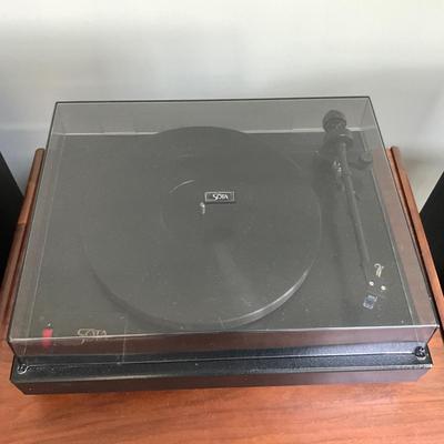 MB-1045 Vintage SOTA Satin Black "Comet" Turntable and Blue Point Cartridge Head