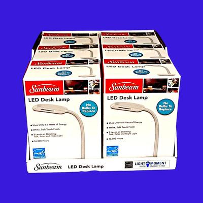 6 Sunbeam LED Desk Lamps