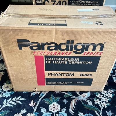 MB -1050 Pair of PARADIGM Phantom Speakers with Metal Stands