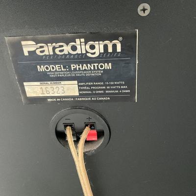 MB -1050 Pair of PARADIGM Phantom Speakers with Metal Stands
