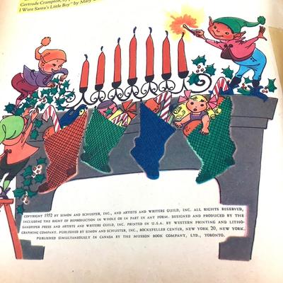 402 Vintage "The Santa Claus Book" 1952 Golden Book RARE