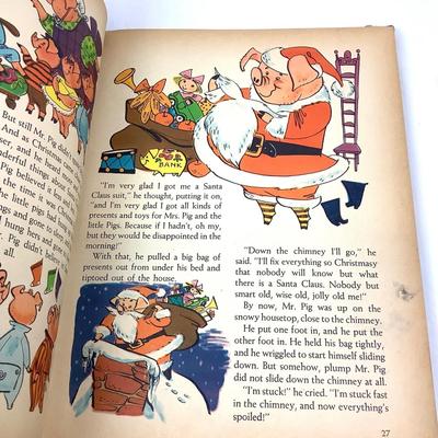 402 Vintage "The Santa Claus Book" 1952 Golden Book RARE