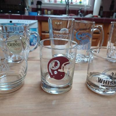 7 Assorted glass Lot