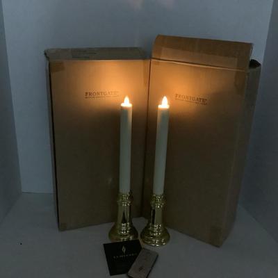 404 Frontgate Luminara Flameless Candles New 3 Sets Remote